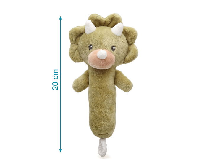 KioKids Sonajero Peluche Dinosaurio 18 cm Bebé +0 Meses Verde Poliéster