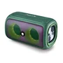 NGS Roller Beast Altavoz Bluetooth Portátil 32W, Verde, Impermeable IPX5, Bluetooth 5.0, TWS Stereo, Luces RGB, con USB-C, Radio FM y Correa
