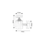 RABALUX Aplique Exterior Lisbon LED 7W, 560Lm Luz Blanca Natural 4000K, IP54 Resistente al Agua y Polvo, Inoxidable, Modelo RAB-7827