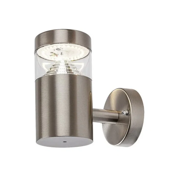 RABALUX Aplique Exterior Lisbon LED 7W, 560Lm Luz Blanca Natural 4000K, IP54 Resistente al Agua y Polvo, Inoxidable, Modelo RAB-7827