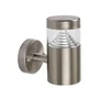 RABALUX Aplique Exterior Lisbon LED 7W, 560Lm Luz Blanca Natural 4000K, IP54 Resistente al Agua y Polvo, Inoxidable, Modelo RAB-7827