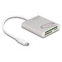 DeLOCK 91005 Lector de tarjetas USB Type-C™ para Compact Flash, SD o Micro SD Gris