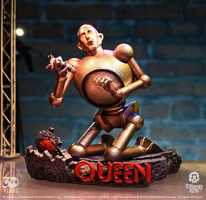 Queen Estatua 3D Vinyl Queen Robot (News of the World) 20 x 21 x 24 cm