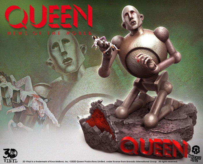 Queen Estatua 3D Vinyl Queen Robot (News of the World) 20 x 21 x 24 cm