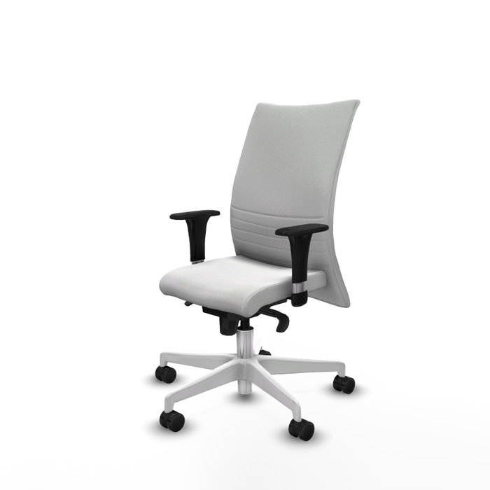 PIQUERAS Y CRESPO Silla Albacete Confidente con Mecanismo Sincro Blanco PIQUERAS Y CRESPO Silla Albacete Confidente con Mecanismo Sincro Blanco