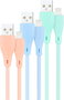 Nanocable Pack de 3 Cables Lightning a USB 2.0 de 1 m, Colores Rosa, Azul y Verde
