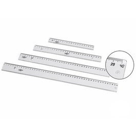 Reglas De Plastico Faibo 40Cm (Set de 20)