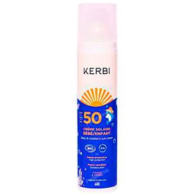 Kerbi Crema Solar Bebé Niño Spf50 100Gr Protección UVA/UVB Piel Sensible Natural