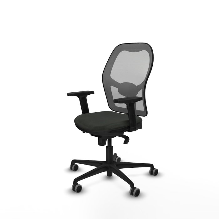 PIQUERAS Y CRESPO Silla de oficina Jorquera con mecanismo Sincro, Tela Negra y Malla Gris PIQUERAS Y CRESPO Silla de oficina Jorquera con mecanismo Sincro, Tela Negra y Malla Gris