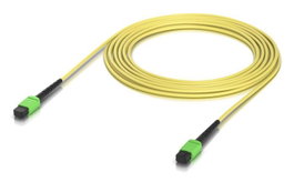 Ubiquiti Cable de parcheo de fibra monomodo OS2 MPO/APC-MPO/APC 12 hilos, Amarillo, 5 m