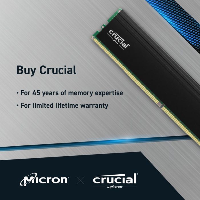 Crucial Pro CP2K16G4DFRA32A 32 GB (2 x 16 GB) DDR4 3200 MHz DIMM