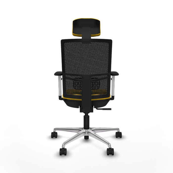 PIQUERAS Y CRESPO Silla de oficina Yunquera con mecanismo Sincro, Amarillo y Negro PIQUERAS Y CRESPO Silla de oficina Yunquera con mecanismo Sincro, Amarillo y Negro