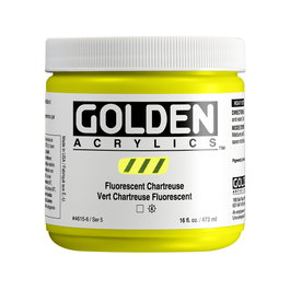 Golden Heavy Body Colores Acrílicos Fluorescente Chartreuse 473 ml