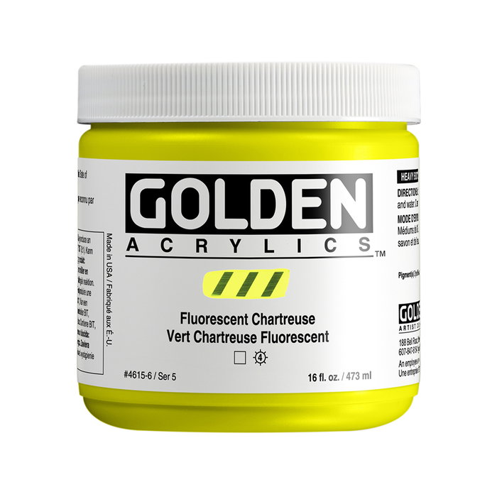 Golden Heavy Body Colores Acrílicos Fluorescente Chartreuse 473 ml Golden Heavy Body Colores Acrílicos Fluorescente Chartreuse 473 ml