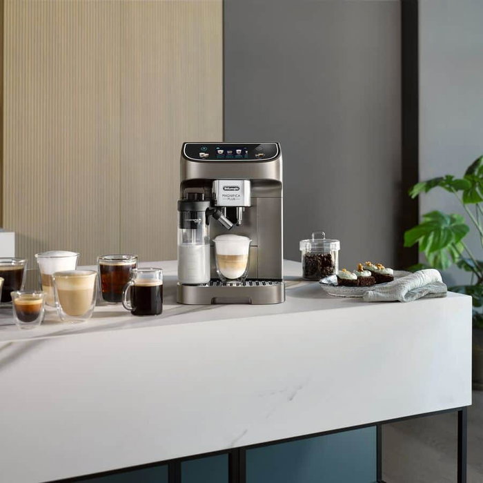De’Longhi Magnifica Plus ECAM320.70.TB Cafetera Superautomática Negro Gris