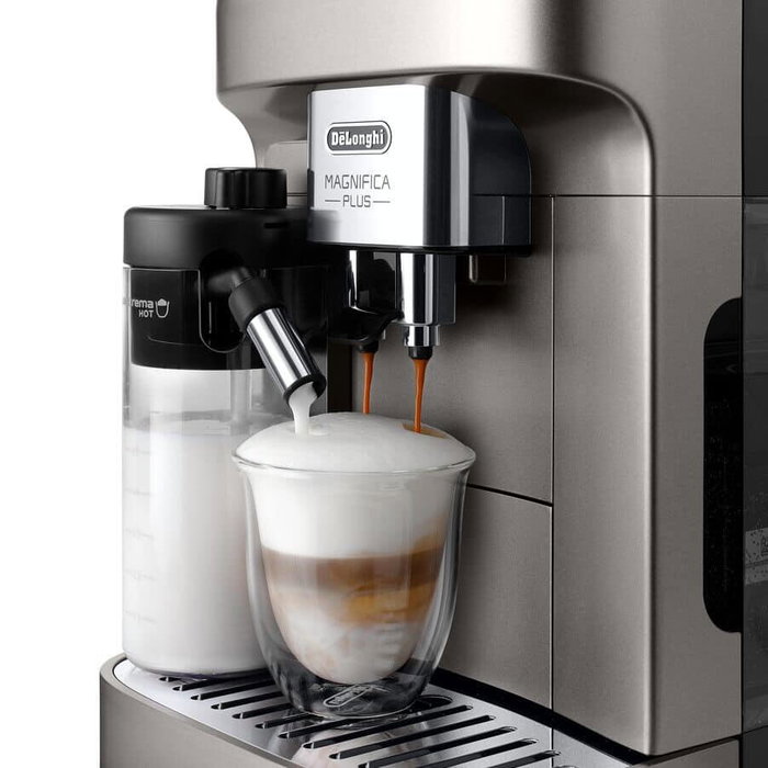 De’Longhi Magnifica Plus ECAM320.70.TB Cafetera Superautomática Negro Gris
