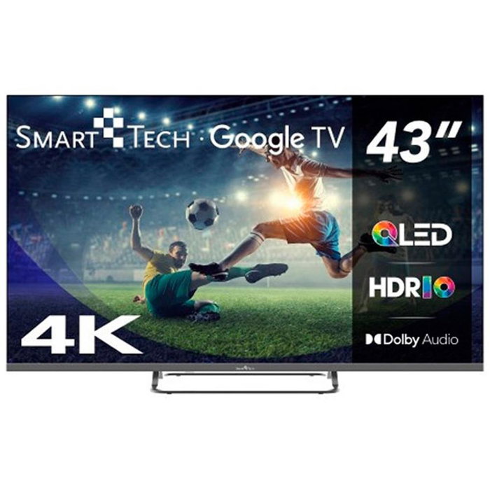 Smart Tech 43QG02V Televisor QLED 4K UHD de 43 Pulgadas Smart TV con Google TV, 4K Ultra HD, 60 Hz, 4x HDMI