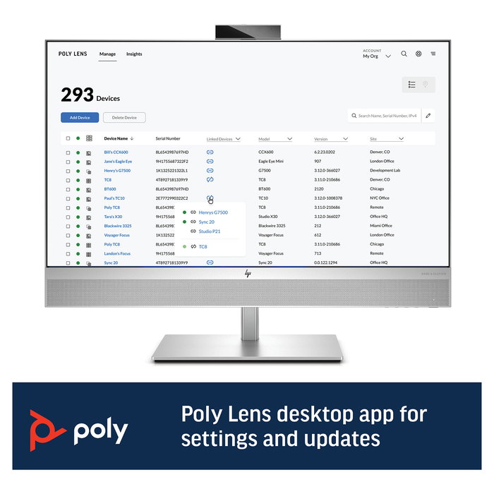 HP Poly Sync 60 - Altavoz de conferencia con conectividad Bluetooth, USB-A y USB-C HP Poly Sync 60 - Altavoz de conferencia con conectividad Bluetooth, USB-A y USB-C