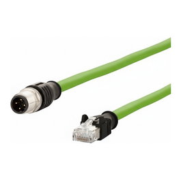METZ CONNECT Cable de conexión M12 ST a RJ45 ST 4 polos D-codificado 5m