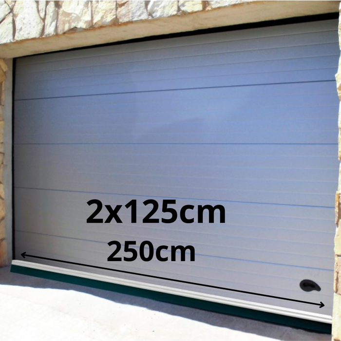 Burcasa Burlete de aluminio para garaje labio 250 (2x1,25m) plata Burcasa Burlete de aluminio para garaje labio 250 (2x1,25m) plata