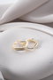 Heliophilia Silver Pendientes NRZ1000143 Plata de Ley con Oro y Rodio 2.5x2.6 cm Elegancia y Sofisticación para Cualquier Atuendo