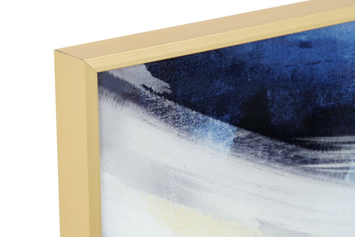 DKD Home Decor Cuadro Moderno Abstracto Cristal Aluminio Azul Blanco Dorado 100 x 100 x 2.5 cm (2 Unidades) DKD Home Decor Cuadro Moderno Abstracto Cristal Aluminio Azul Blanco Dorado 100 x 100 x 2.5 cm (2 Unidades)