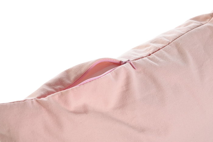 DKD Home Decor Cojín Algodón Flecos Surtido Rosa y Beige