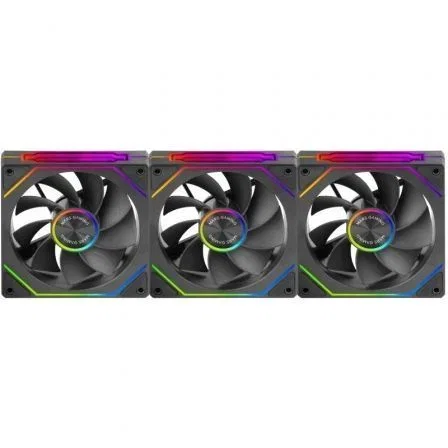 Pack 3 ventiladores invertidos mars gaming mf-linkfinitykit2r 12cm argb
