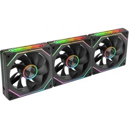 Pack 3 ventiladores invertidos mars gaming mf-linkfinitykit2r 12cm argb