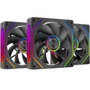 Mars Gaming Kit 3 Ventiladores MF-LINKFINITY 2R Negro 120mm ARGB