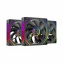 Mars Gaming Kit 3 Ventiladores MF-LINKFINITY 2R Negro 120mm ARGB