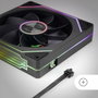 Mars Gaming Kit 3 Ventiladores MF-LINKFINITY 2R Negro 120mm ARGB