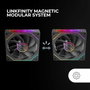 Mars Gaming Kit 3 Ventiladores MF-LINKFINITY 2R Negro 120mm ARGB