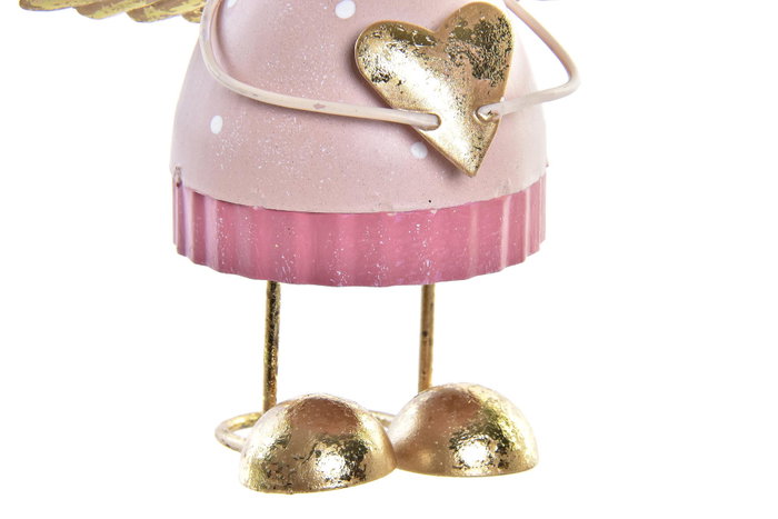 DKD Home Decor Figura de Hada Metálica Dorada