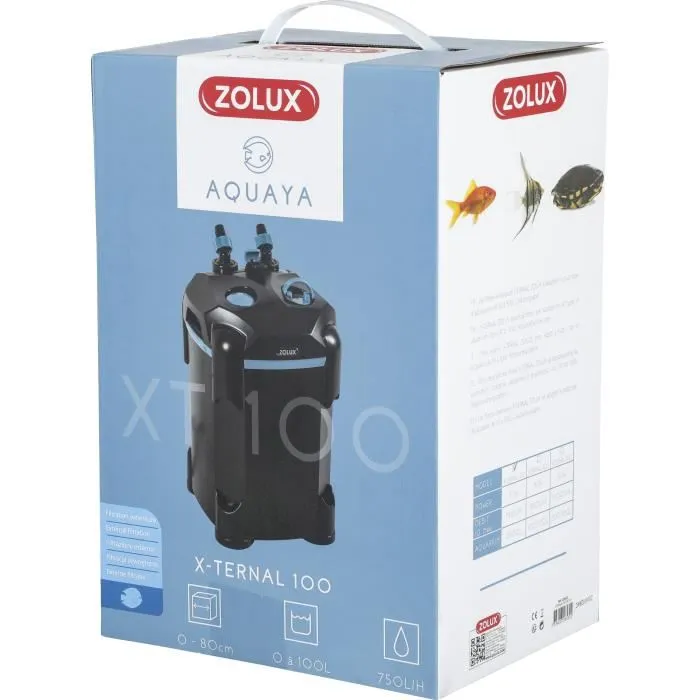 Zolux Filtro Externo X-Ternal 100 ZOL3336023265322 - Potencia 9,3 W - Caudal 750 L/h - Hasta 100 L Zolux Filtro Externo X-Ternal 100 ZOL3336023265322 - Potencia 9,3 W - Caudal 750 L/h - Hasta 100 L