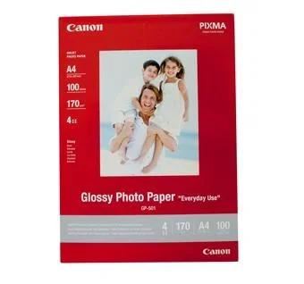 Canon GP-501 Papel Fotográfico Brillante A4 210g, 5 Hojas