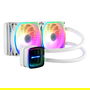 Enermax Kit Refrigeración Líquida Aquafusion ADV ELC-AQFA240-SQA-W 240mm Blanco 2 Ventiladores 12cm