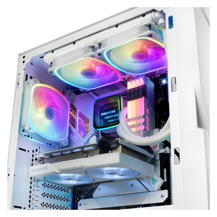 Enermax Kit Refrigeración Líquida Aquafusion ADV ELC-AQFA240-SQA-W 240mm Blanco 2 Ventiladores 12cm Enermax Kit Refrigeración Líquida Aquafusion ADV ELC-AQFA240-SQA-W 240mm Blanco 2 Ventiladores 12cm