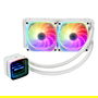 Enermax Kit Refrigeración Líquida Aquafusion ADV ELC-AQFA240-SQA-W 240mm Blanco 2 Ventiladores 12cm