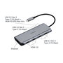 Targus DOCK427GL Docking Station USB-C Dual HDMI 4K 140W - 2 Puertos HDMI 2.0, Ethernet 1000 Mbit/s, USB 3.2 Gen 2, Compatible con Windows/Mac/Linux, Color Gris