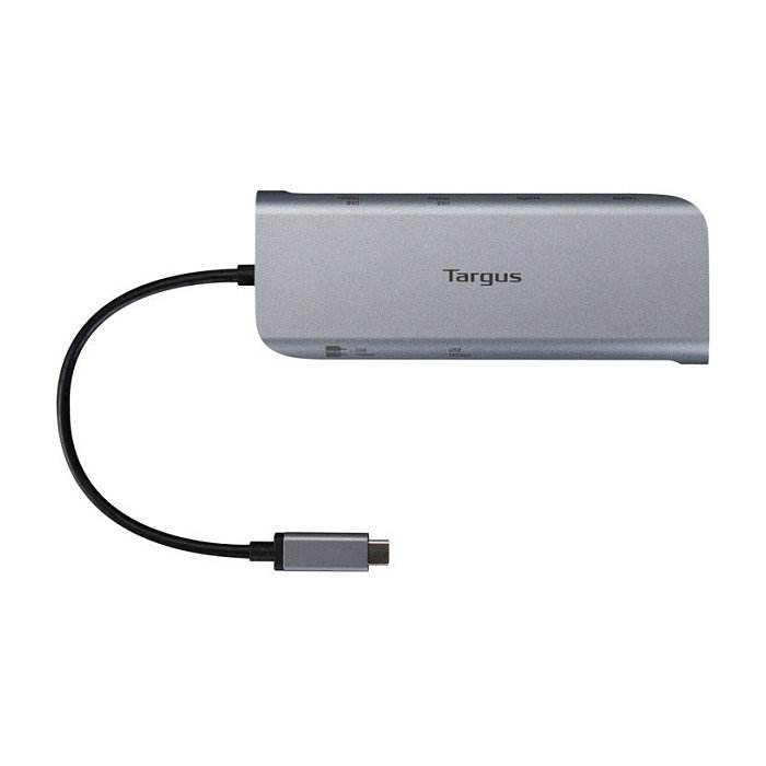 Targus DOCK427GL Docking Station USB-C Dual HDMI 4K 140W - 2 Puertos HDMI 2.0, Ethernet 1000 Mbit/s, USB 3.2 Gen 2, Compatible con Windows/Mac/Linux, Color Gris