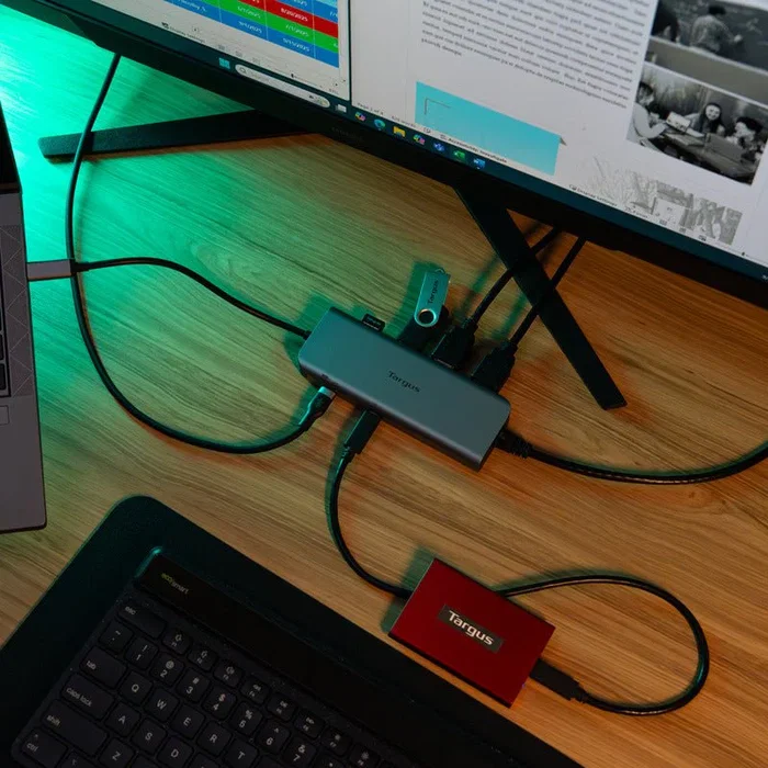 Targus DOCK427GL Docking Station USB-C Dual HDMI 4K Gris