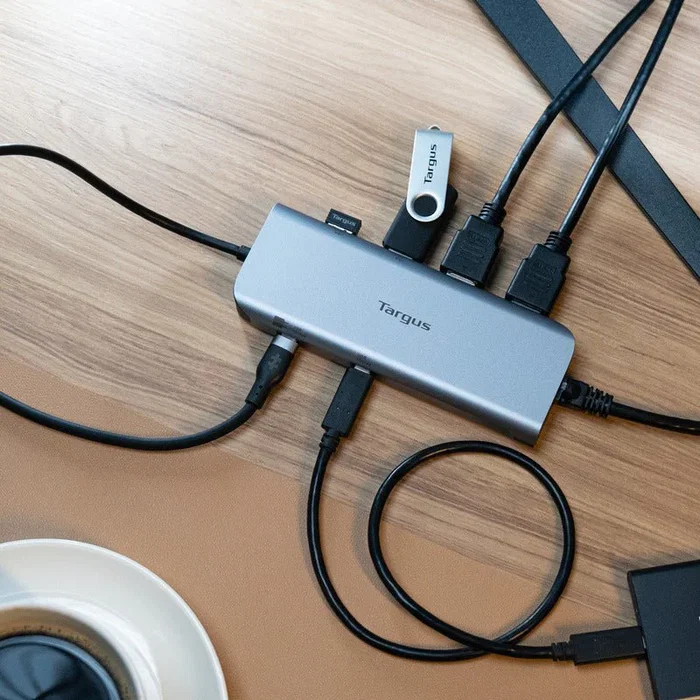 Targus DOCK427GL Docking Station USB-C Dual HDMI 4K Gris