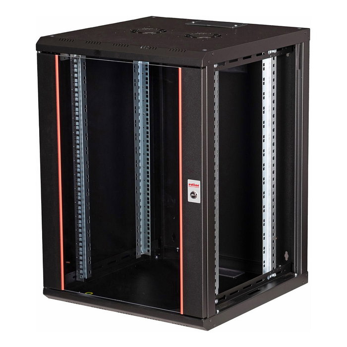 ROLINE 26.21.0177 Bastidor de Pared Profesional 16U 19 Pulgadas, 600x600 mm BxT, Cristal, Acero Negro, para Rack ROLINE 26.21.0177 Bastidor de Pared Profesional 16U 19 Pulgadas, 600x600 mm BxT, Cristal, Acero Negro, para Rack