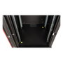 ROLINE 26.21.0177 Bastidor de Pared Profesional 16U 19 Pulgadas, 600x600 mm BxT, Cristal, Acero Negro, para Rack