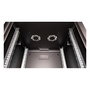 ROLINE 26.21.0177 Bastidor de Pared Profesional 16U 19 Pulgadas, 600x600 mm BxT, Cristal, Acero Negro, para Rack