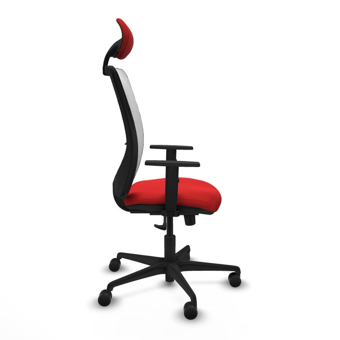 PIQUERAS Y CRESPO Silla de oficina Zulema con mecanismo Sincro, Rojo y Blanco PIQUERAS Y CRESPO Silla de oficina Zulema con mecanismo Sincro, Rojo y Blanco