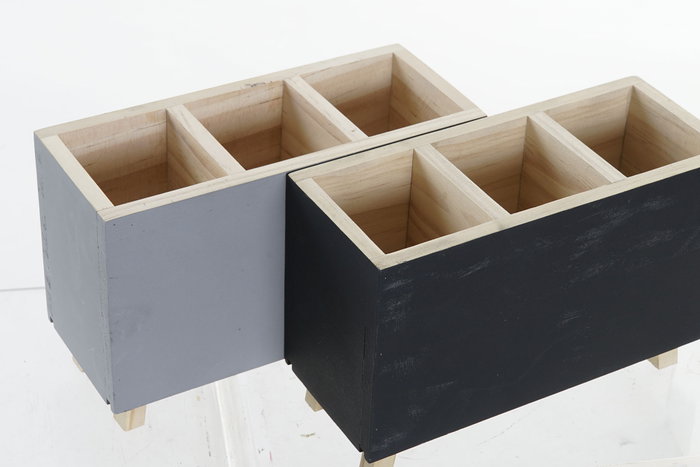 DKD Home Decor Organizador de Madera Cnacc ofi Pack de 2