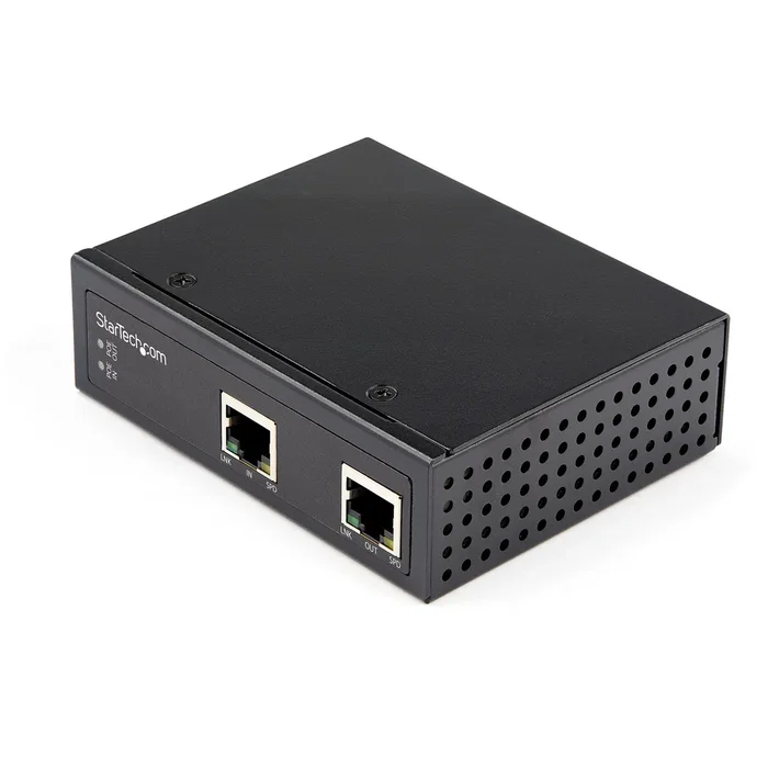 Startech Extensor Industrial Ethernet PoE++ de 60W 802.3bt, 1 Puerto Gigabit, IP30, Para Cámaras/Luces, Alcance 100m - POEEXT1G60W