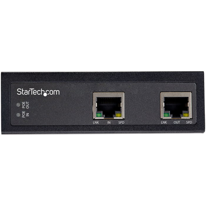 Startech Extensor Industrial Ethernet PoE++ de 60W 802.3bt, 1 Puerto Gigabit, IP30, Para Cámaras/Luces, Alcance 100m - POEEXT1G60W
